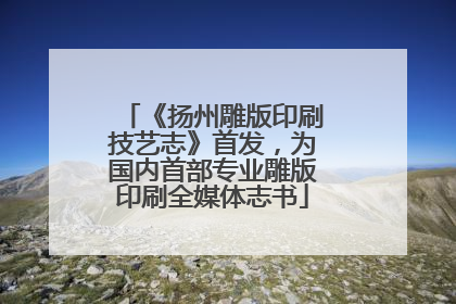《扬州雕版印刷技艺志》首发，为国内首部专业雕版印刷全媒体志书