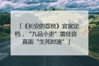 《长安的荔枝》官宣定档，“九品小吏”雷佳音直面“生死时速”
