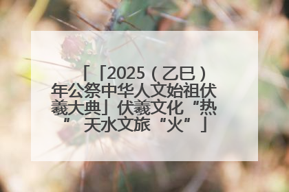 「2025（乙巳）年公祭中华人文始祖伏羲大典」伏羲文化“热” 天水文旅“火”