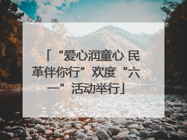 “爱心润童心 民革伴你行”欢度“六一”活动举行