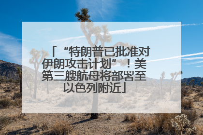 “特朗普已批准对伊朗攻击计划”！美第三艘航母将部署至以色列附近
