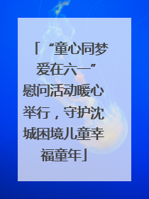 “童心同梦 爱在六一”慰问活动暖心举行，守护沈城困境儿童幸福童年