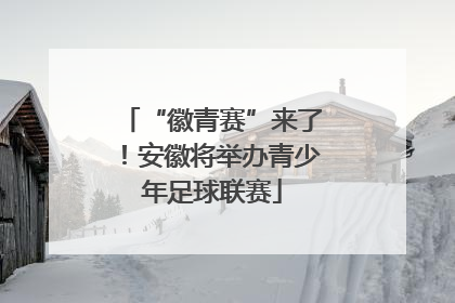 “徽青赛”来了！安徽将举办青少年足球联赛