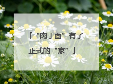“肉丁面”有了正式的“家”