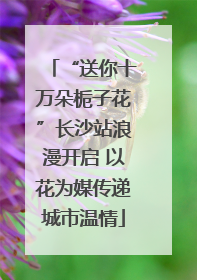 “送你十万朵栀子花”长沙站浪漫开启 以花为媒传递城市温情