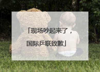 现场吵起来了，国际乒联致歉