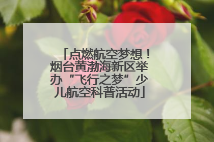 点燃航空梦想！烟台黄渤海新区举办“飞行之梦”少儿航空科普活动
