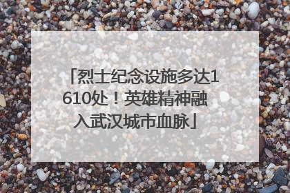 烈士纪念设施多达1610处！英雄精神融入武汉城市血脉