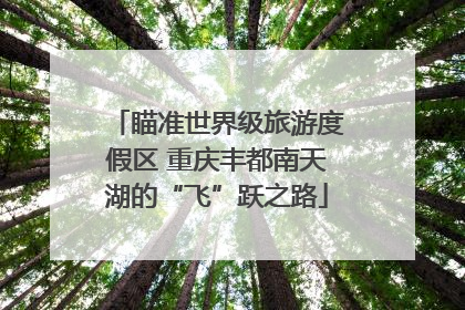 瞄准世界级旅游度假区 重庆丰都南天湖的“飞”跃之路