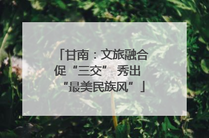 甘南：文旅融合促“三交” 秀出“最美民族风”