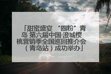 甜蜜盛宴 “圈粉”青岛 第六届中国·澄城樱桃营销季全国巡回推介会（青岛站）成功举办