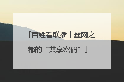 百姓看联播丨丝网之都的“共享密码”