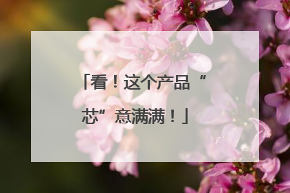 看！这个产品“芯”意满满！