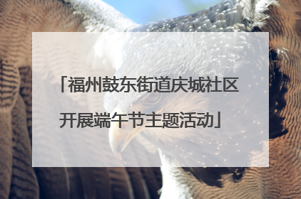 福州鼓东街道庆城社区开展端午节主题活动