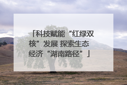 科技赋能“红绿双核”发展 探索生态经济“湖南路径”