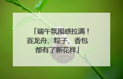 端午氛围感拉满！赛龙舟、粽子、香包都有了新花样
