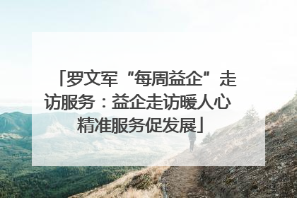 罗文军“每周益企”走访服务：益企走访暖人心 精准服务促发展
