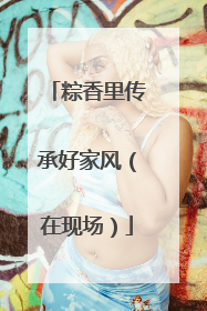 粽香里传承好家风（在现场）