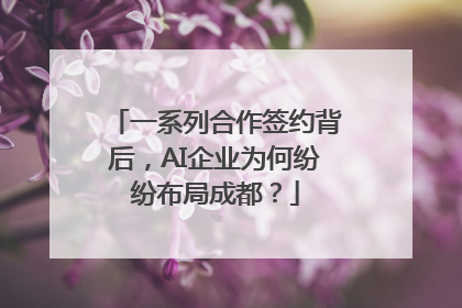 一系列合作签约背后，AI企业为何纷纷布局成都？