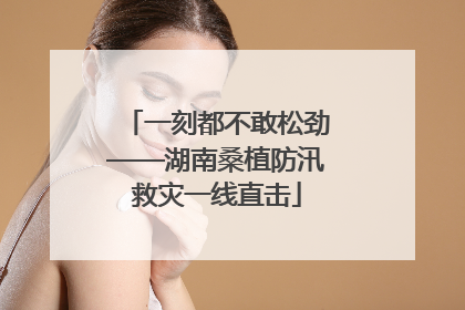 一刻都不敢松劲——湖南桑植防汛救灾一线直击