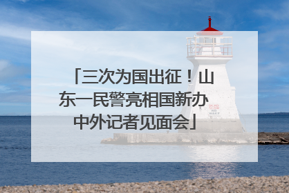 三次为国出征！山东一民警亮相国新办中外记者见面会