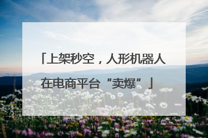 上架秒空，人形机器人在电商平台“卖爆”