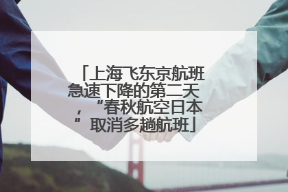 上海飞东京航班急速下降的第二天，“春秋航空日本”取消多趟航班