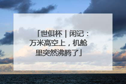 世俱杯｜闲记：万米高空上，机舱里突然沸腾了