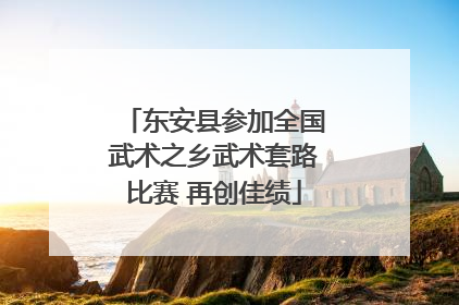 东安县参加全国武术之乡武术套路比赛 再创佳绩