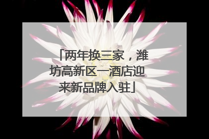 两年换三家，潍坊高新区一酒店迎来新品牌入驻