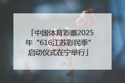 中国体育彩票2025年“616江苏彩民季”启动仪式在宁举行