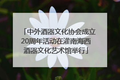 中外酒器文化协会成立20周年活动在灌南海西酒器文化艺术馆举行