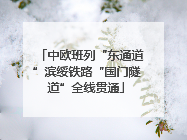 中欧班列“东通道”滨绥铁路“国门隧道”全线贯通