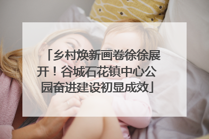 乡村焕新画卷徐徐展开！谷城石花镇中心公园奋进建设初显成效