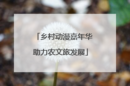 乡村动漫嘉年华助力农文旅发展