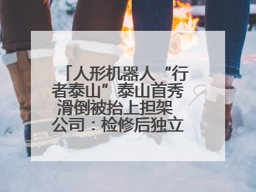 人形机器人“行者泰山”泰山首秀滑倒被抬上担架 公司：检修后独立下山 测试就是为暴露问题