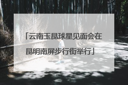 云南玉昆球星见面会在昆明南屏步行街举行