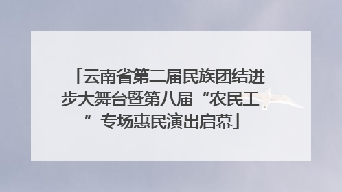 云南省第二届民族团结进步大舞台暨第八届“农民工”专场惠民演出启幕