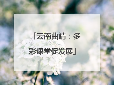 云南曲靖：多彩课堂促发展
