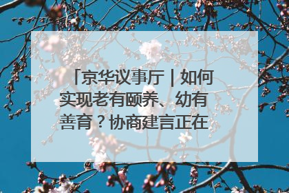 京华议事厅｜如何实现老有颐养、幼有善育？协商建言正在进行中……