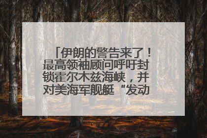 伊朗的警告来了！最高领袖顾问呼吁封锁霍尔木兹海峡，并对美海军舰艇“发动导弹袭击”
