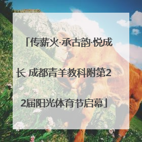 传薪火·承古韵·悦成长 成都青羊教科附第22届阳光体育节启幕