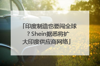 印度制造也要闯全球？Shein据悉将扩大印度供应商网络