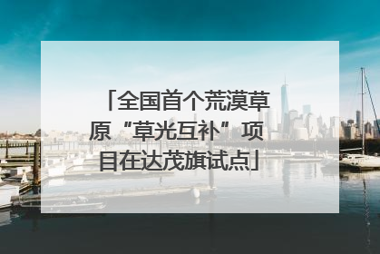 全国首个荒漠草原“草光互补”项目在达茂旗试点