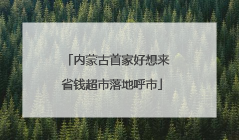 内蒙古首家好想来省钱超市落地呼市