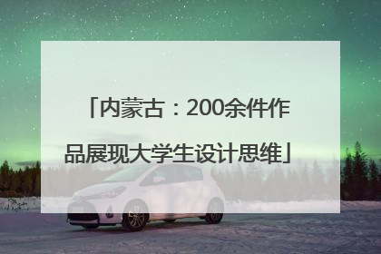 内蒙古：200余件作品展现大学生设计思维
