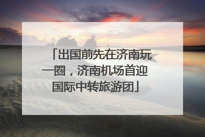 出国前先在济南玩一圈，济南机场首迎国际中转旅游团