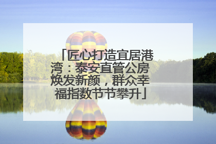 匠心打造宜居港湾：泰安直管公房焕发新颜，群众幸福指数节节攀升
