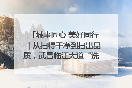 城事匠心 美好同行｜从扫得干净到扫出品质，武昌临江大道“洗”出洁净样板路