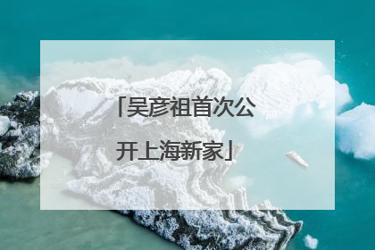 吴彦祖首次公开上海新家